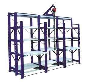 Safety Warehouse Shelving Rack 4 Layers Push Back Pallet Racking