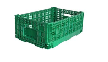 Custom Plastic Turnover Box Light Ventilated Stackable Plastic Crates Foldable