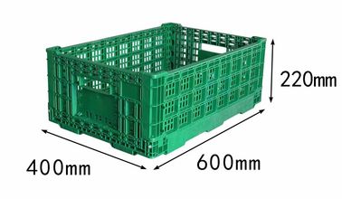 Custom Plastic Turnover Box Light Ventilated Stackable Plastic Crates Foldable
